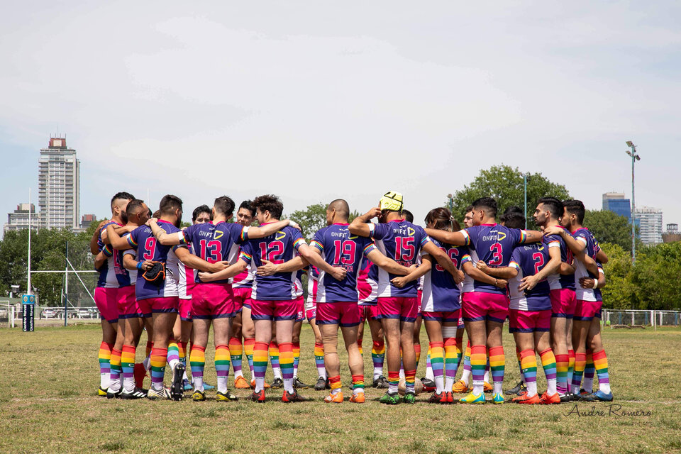 Los Ciervos Pampa, el primer equipo de diversidad sexual de Rugby, (Fuente: Ciervos Pampas)