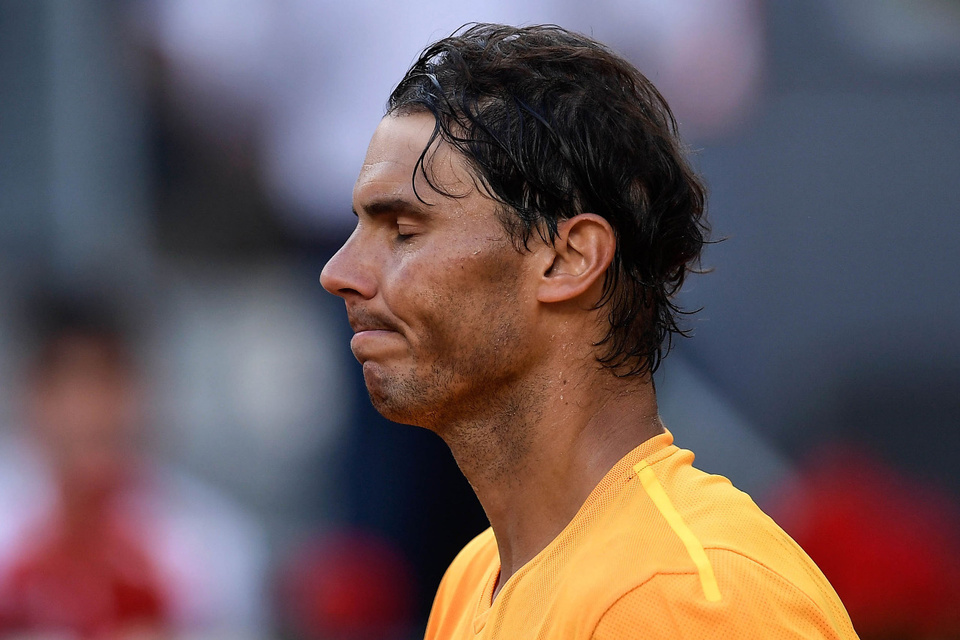 Nadal se mostró muy preocupado por su la falta de entrenamiento.