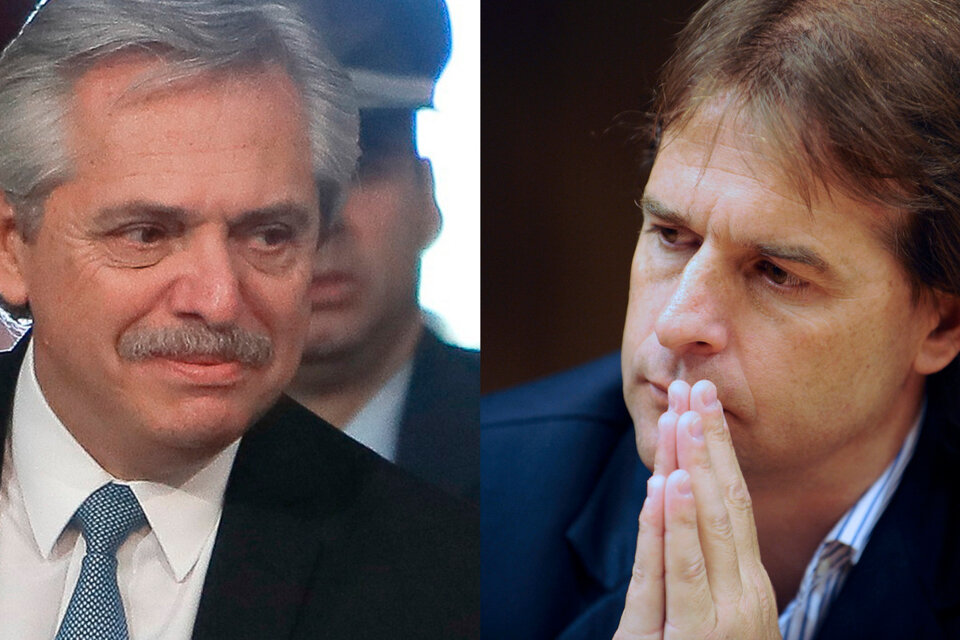 El presidente Alberto Fernández mantuvo esta mañana una conversación telefónica con su par uruguayo, Luis Lacalle Pou.