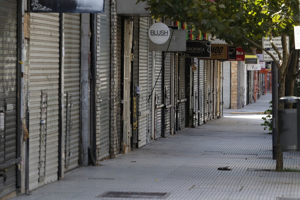 Más de la mitad de los empleados de comercio están sin trabajar. (Fuente: Bernardino Avila)