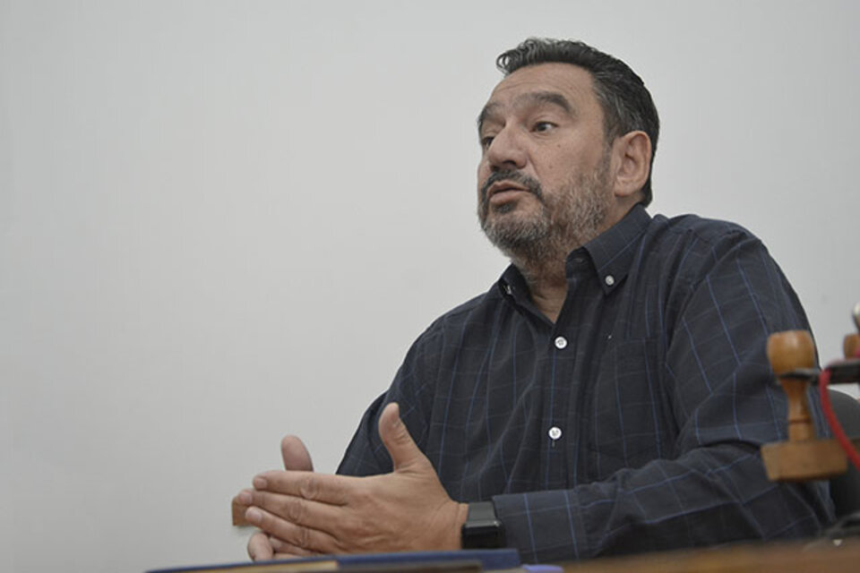 Claudio Leoni, secretario general de la Federación de Trabajadores Municipales de la provincia. (Fuente: Sebastián Vargas)