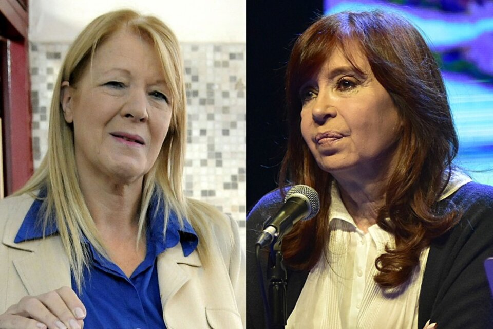 Margarita Stolbizer y Cristina Kirchner.
