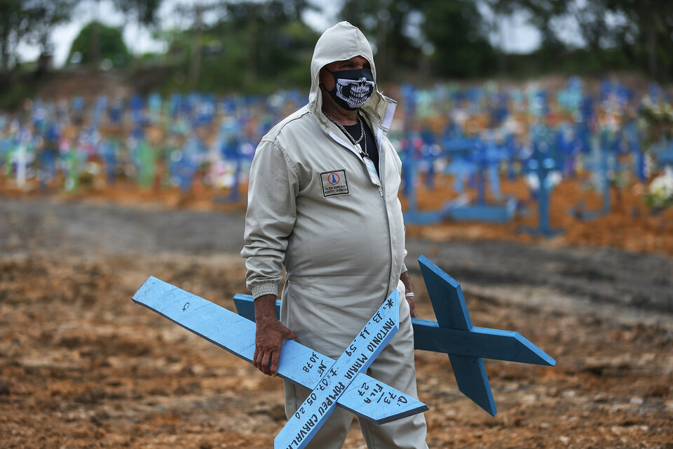 Cementerio de Manaos en plena pandemia (Fuente: AFP)