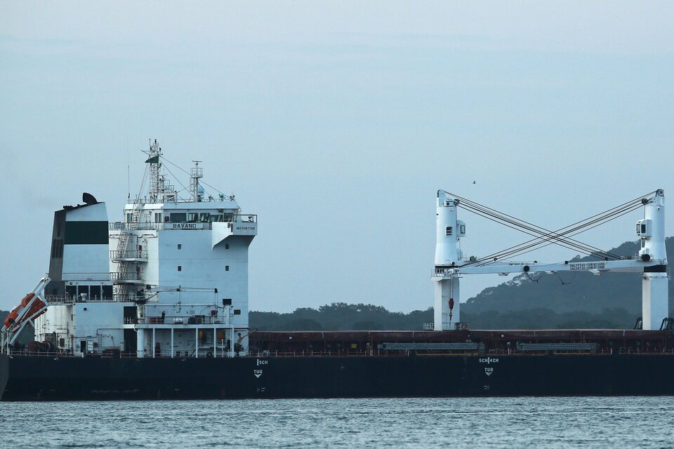 El buque Bavand está varado en el puerto de Paranagua.  (Fuente: AFP)