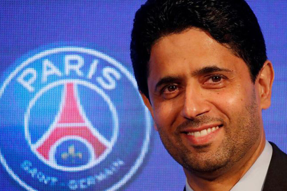 El qatarí Nasser Al-Khelaifi, dueño del Paris Saint Germain. (Fuente: AFP)