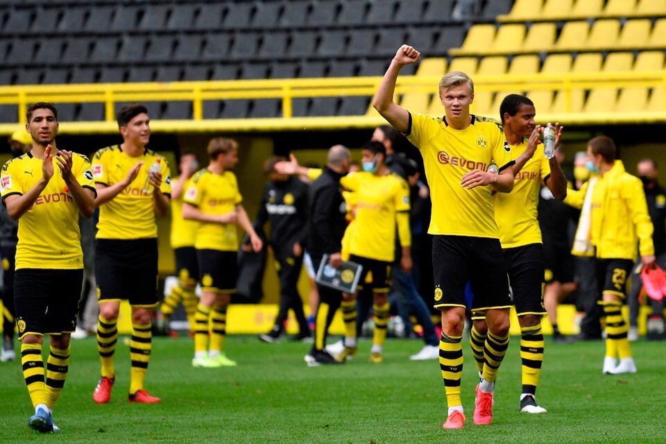 Haaland, como no podía ser de otra manera, marcó el primero en el 4-0 de Borussia.