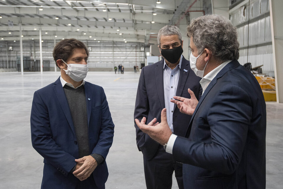 Axel Kicillof junto al intendente Jorge Ferraresi en Avellaneda.  (Fuente: Prensa Gobernación)