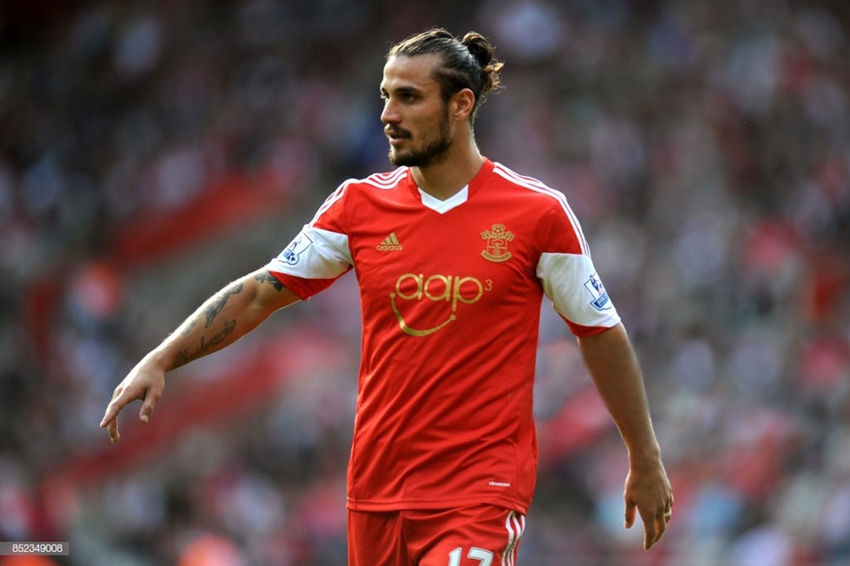 Osvaldo luciendo la camiseta del Southampton inglés. (Fuente: AFP)