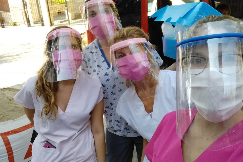 Trabajadoras del Centro de Salud Débora Ferrandini, de Rosario