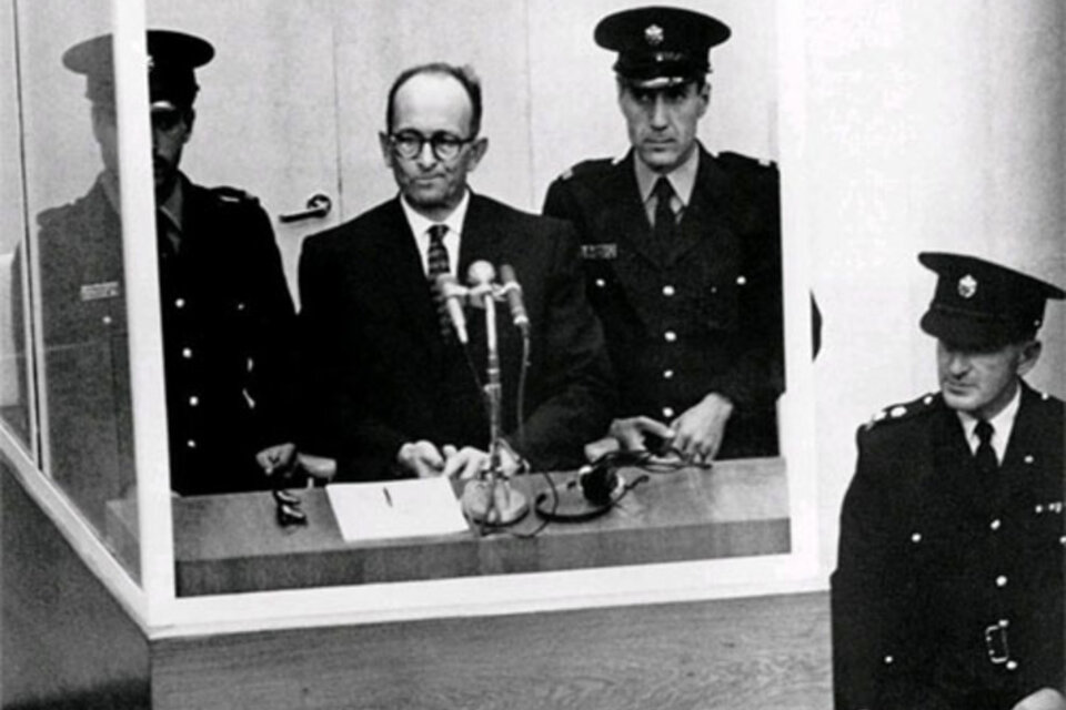 Eichmann durante el juicio de 1961 en Jerusalén.