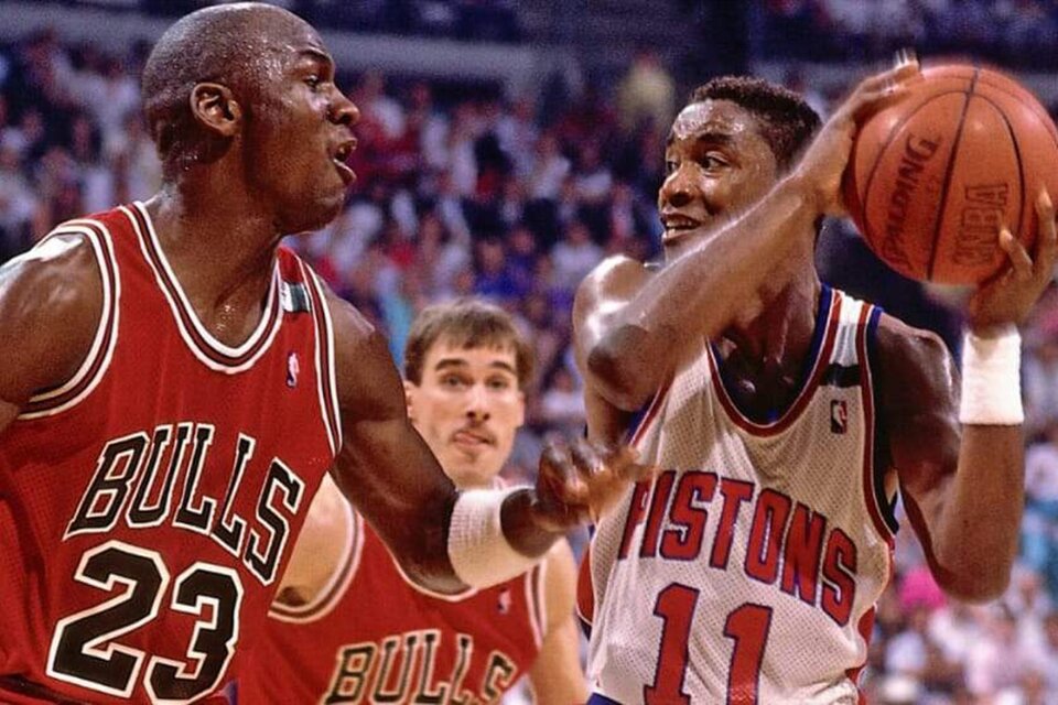 Jordan vs. Thomas. Bulls vs. "Bad Boys". Un clásico de los '80. (Fuente: Prensa NBA)