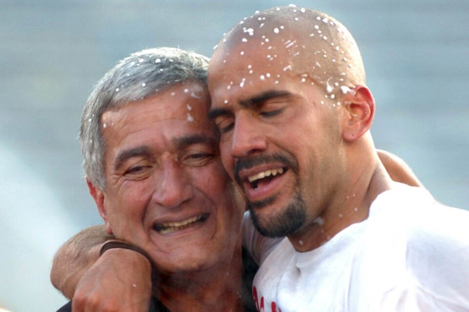 La familia Verón en pleno festejo en 2009. (Fuente: Télam)