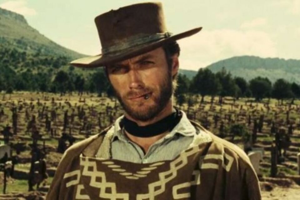 Eastwood en una de sus películas más famosas: "El bueno, el malo y el feo".  (Fuente: Twitter)