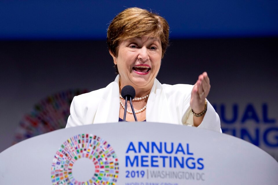 Kristalina Georgieva, directora gerente del Fondo Monetario Internacional. (Fuente: EFE)