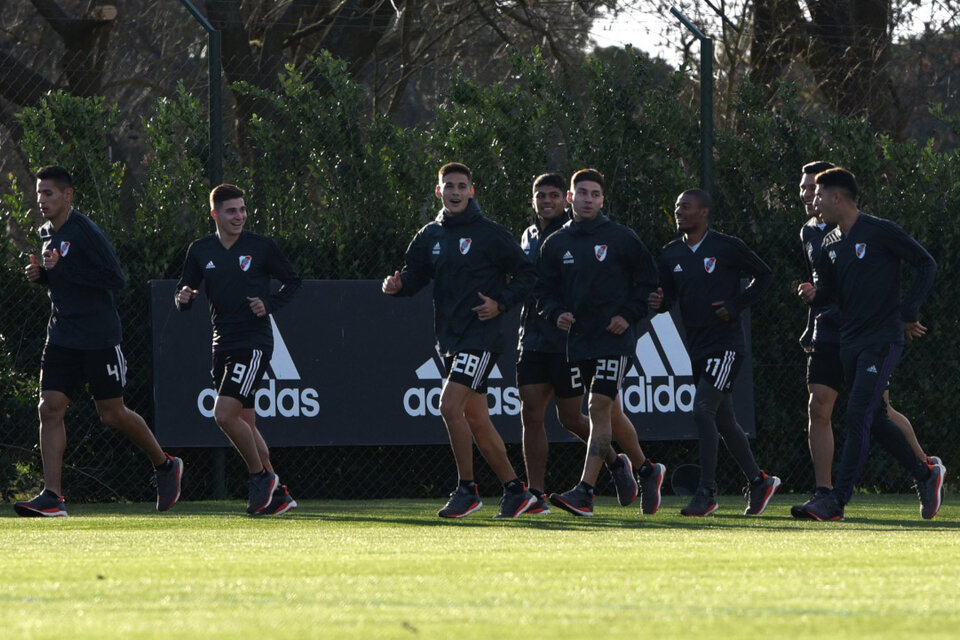 Entrenamiento del plantel de River.