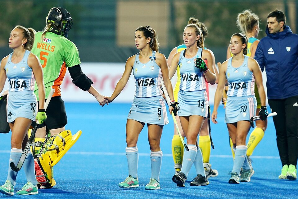 Las Leonas, una de las selecciones que podría viajar a San Juan próximamente. (Fuente: NA)