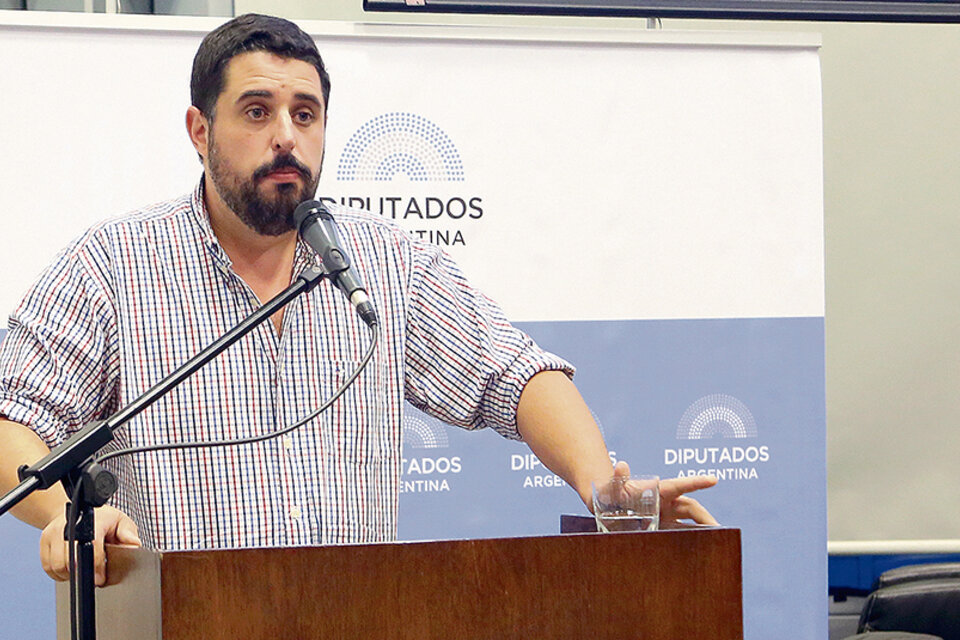 Federico Mutti, vicedirector de Grávida, expuso en Diputados contra el aborto. (Fuente: HCDN)