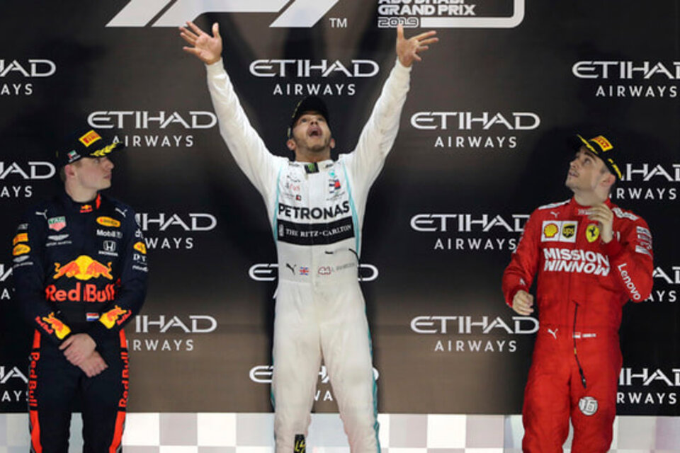 Los tradicionales podios de la F1 no volverán por un tiempo. (Fuente: AFP)