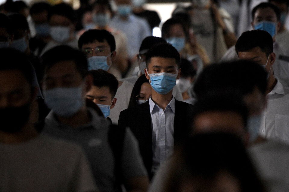 Las autoridades de la capital china vuelven a hablar de "guerra" contra la pandemia. (Fuente: AFP)