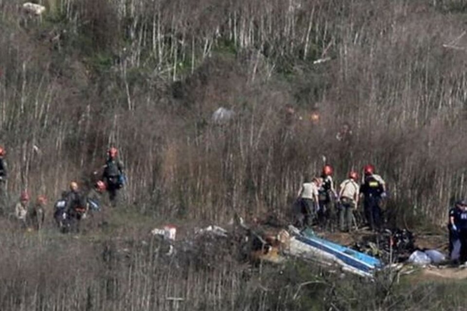 El accidente del helicóptero provocó la muerte de Bryant, su hija y otras seis personas. (Fuente: AFP)
