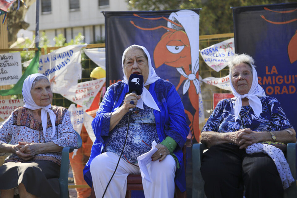 Bonafini, en una actividad de la Asociación  Madres de Plaza de Mayo. 