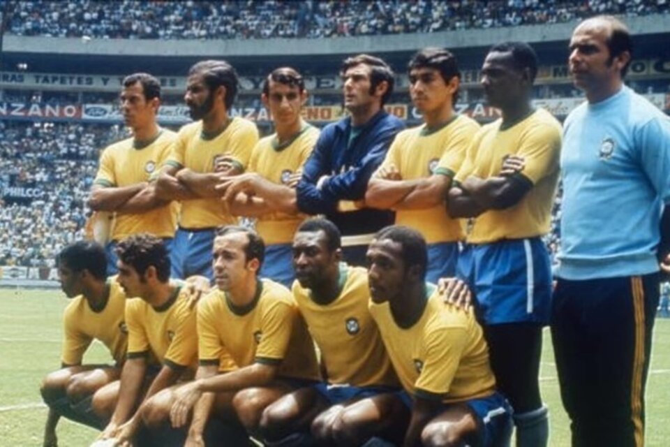 Brasil del '70 en el estadio Azteca de México: un momento culminante en la historia del fútbol.  (Fuente: FIFA)