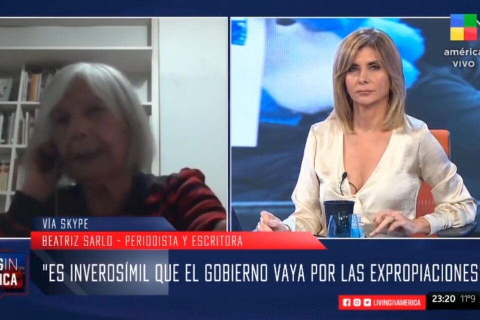 Beatriz Sarlo no dejó contenta a Débora Plager con su mirada sobre la marcha a favor de Vicentin.