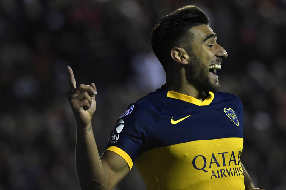 Salvio debuta como titular con la camiseta de Boca. (Fuente: NA)