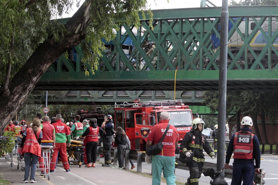 🔴 En vivo. El choque del tren San Martín, el operativo del SAME y las consecuencias del accidente