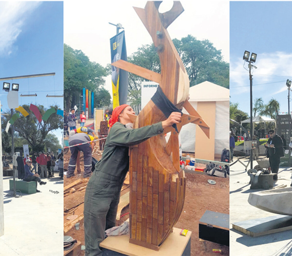 Cultura vivida a cielo abierto | Bienal Internacional de Escultura del Chaco  | Página|12