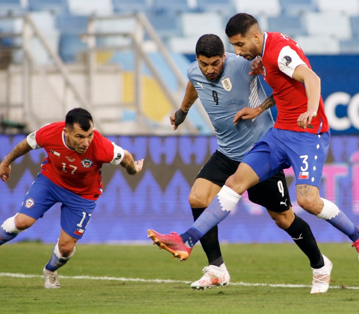 VER TODOS LOS GOLES Chile y Uruguay empataron 1-1 en el Arena Pantanal por  la tercera fecha de la Copa América, FUTBOL-INTERNACIONAL