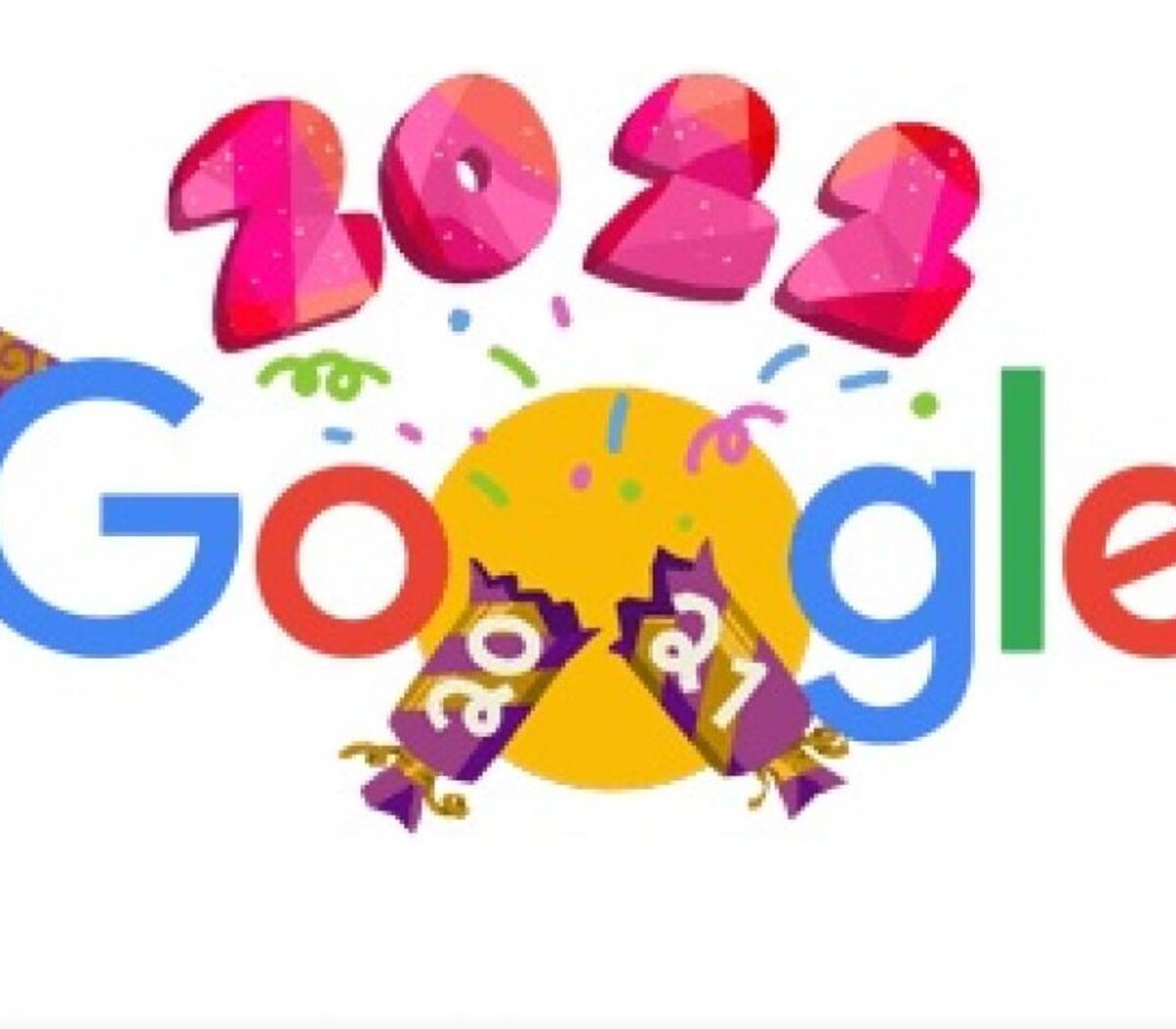 Google celebra con un doodle la llegada del 2022 | El buscador adaptó su  logotipo | Página12