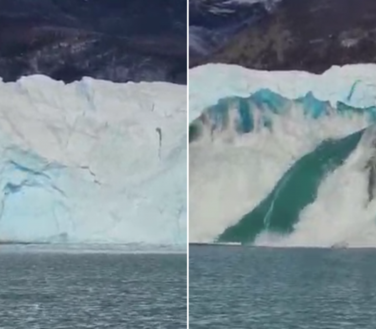 Video Imponente Desprendimiento Del Glaciar Perito Moreno Un Iceberg Emergio De Las Profundidades Actualidad Pagina12