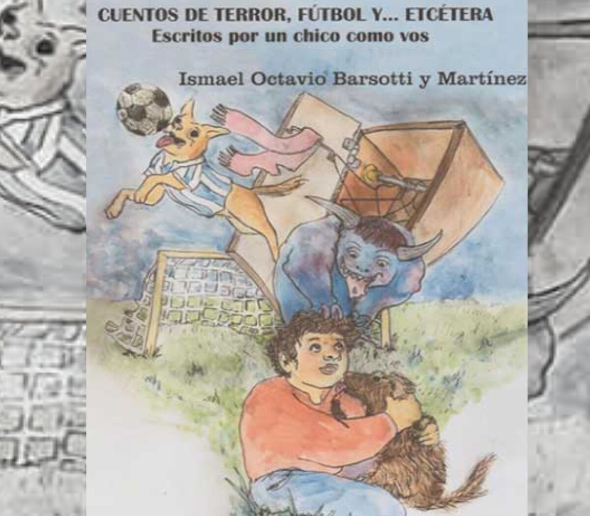 Tiene 10 años y escribió un libro de cuentos de terror y fútbol: 