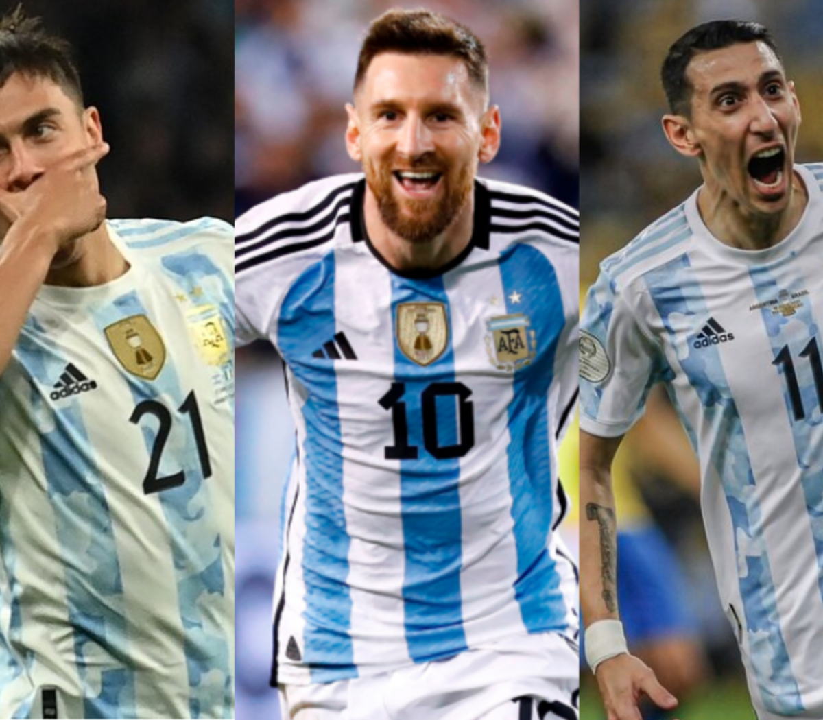 Las lesiones de Messi, Di María y Dybala: qué tienen y cuándo