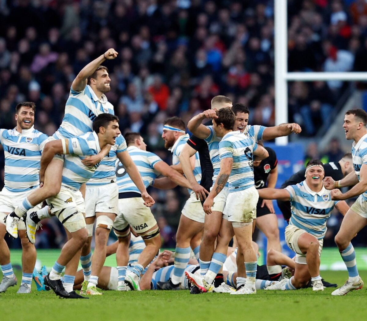 virtual Mujer hermosa Inclinarse Rugby: Los Pumas vencieron a Inglaterra en Londres por segunda vez en la  historia | Se cortó una racha de 16 años sin vencer a los británicos |  Página|12