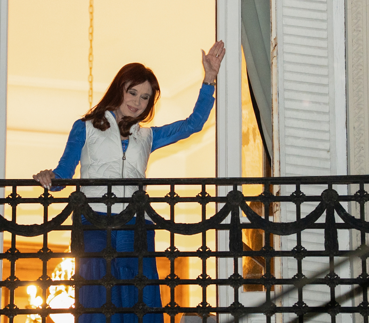 Cristina Kirchner en un acto público