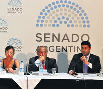 Los diptuados Conti y Cleri y, en el medio, el senador Rodríguez Saá. (Fuente: DyN) (Fuente: DyN) (Fuente: DyN)
