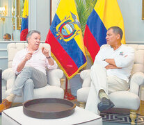 Santos agradeció a su par Correa el respaldo de Ecuador al proceso de paz. (Fuente: AFP) (Fuente: AFP) (Fuente: AFP)