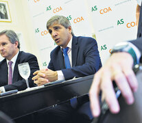 Luis Caputo, ministro de Finanzas, en Nueva York. “Vemos mucho interés por las inversiones”, afirmó. (Fuente: AFP) (Fuente: AFP) (Fuente: AFP)