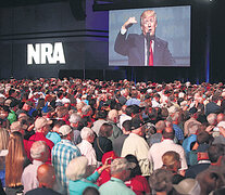 Trump habla en la convención de la Asociación del Rifle, uno de sus lobbies favoritos. (Fuente: AFP) (Fuente: AFP) (Fuente: AFP)