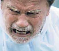 En Aftermath, Schwarzenegger encarna a Roman, un hombre devastado por la muerte de su esposa y su hija.