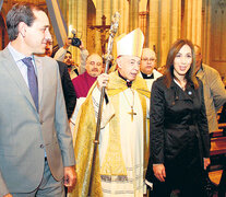 Aguer se alineó con los negacionistas durante el Tedeum al que concurrió María Eugenia Vidal.