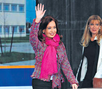 Cristina Kirchner junto a la intendenta de La Matanza, Verónica Magario.