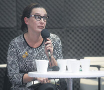 María Sucarrat en la presentación del libro en la Feria. (Fuente: Leandro Teysseire) (Fuente: Leandro Teysseire) (Fuente: Leandro Teysseire)