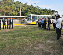 Macri, Lifschitz y Corral inauguraron el Metrofe. (Fuente: Eduardo Seval  ) (Fuente: Eduardo Seval  ) (Fuente: Eduardo Seval  )