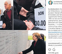 En Instagram, Merkel consignó también que la dictadura fue “de las más sangrientas” de la región.