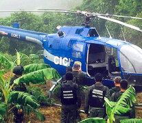 El helicóptero fue encontrado por autoridades venezolanas en el estado de Vargas, cerca de Caracas.