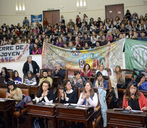 Trabajadores de Salud Pública y sindicatos, entre otros, participaron de la audiencia. (Fuente: Andres Macera) (Fuente: Andres Macera) (Fuente: Andres Macera)