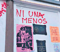 Corrales fue llevada ante la Justicia por graffitis como este.